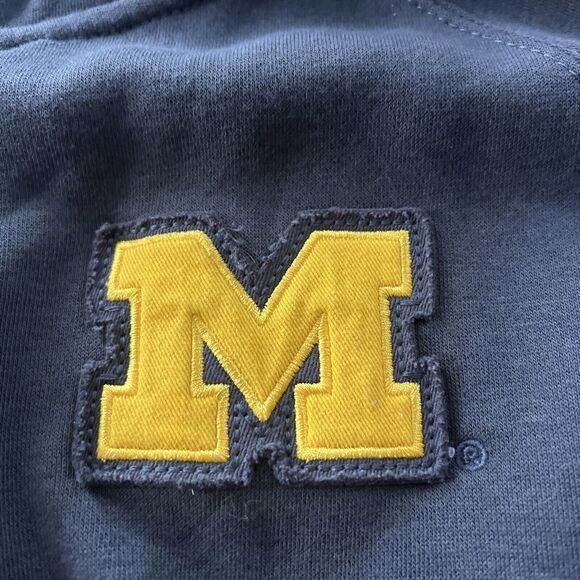 Michigan Wolverines Women's Colosseum Navy Big Logo Team Pullover Hoodie XL - Picture 2 of 10